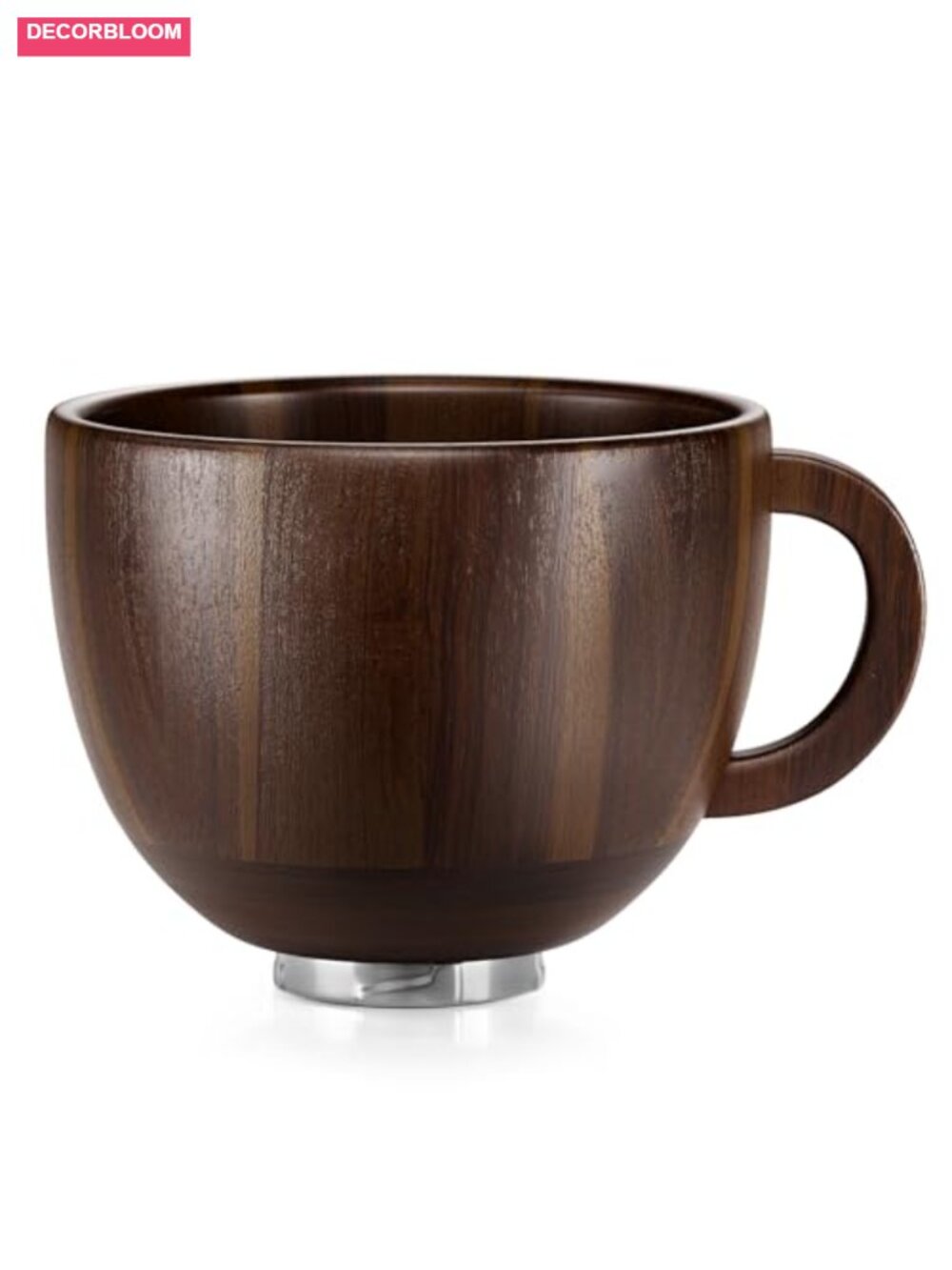 Acacia Wood Mixing Bowl with Handle for Stand Mixer